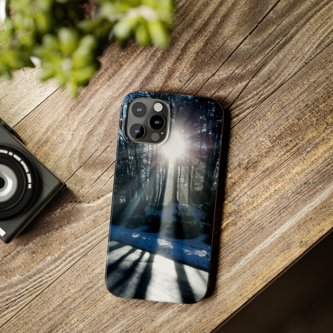 Slim Cute Phone Cases for Iphones - | iPhone 15 Case | iPhone 15 Pro Max Case, Iphone 14 Case, Iphone 14 Pro Max, Iphone 13, Winter Morning Sun - Studio40ParkLane