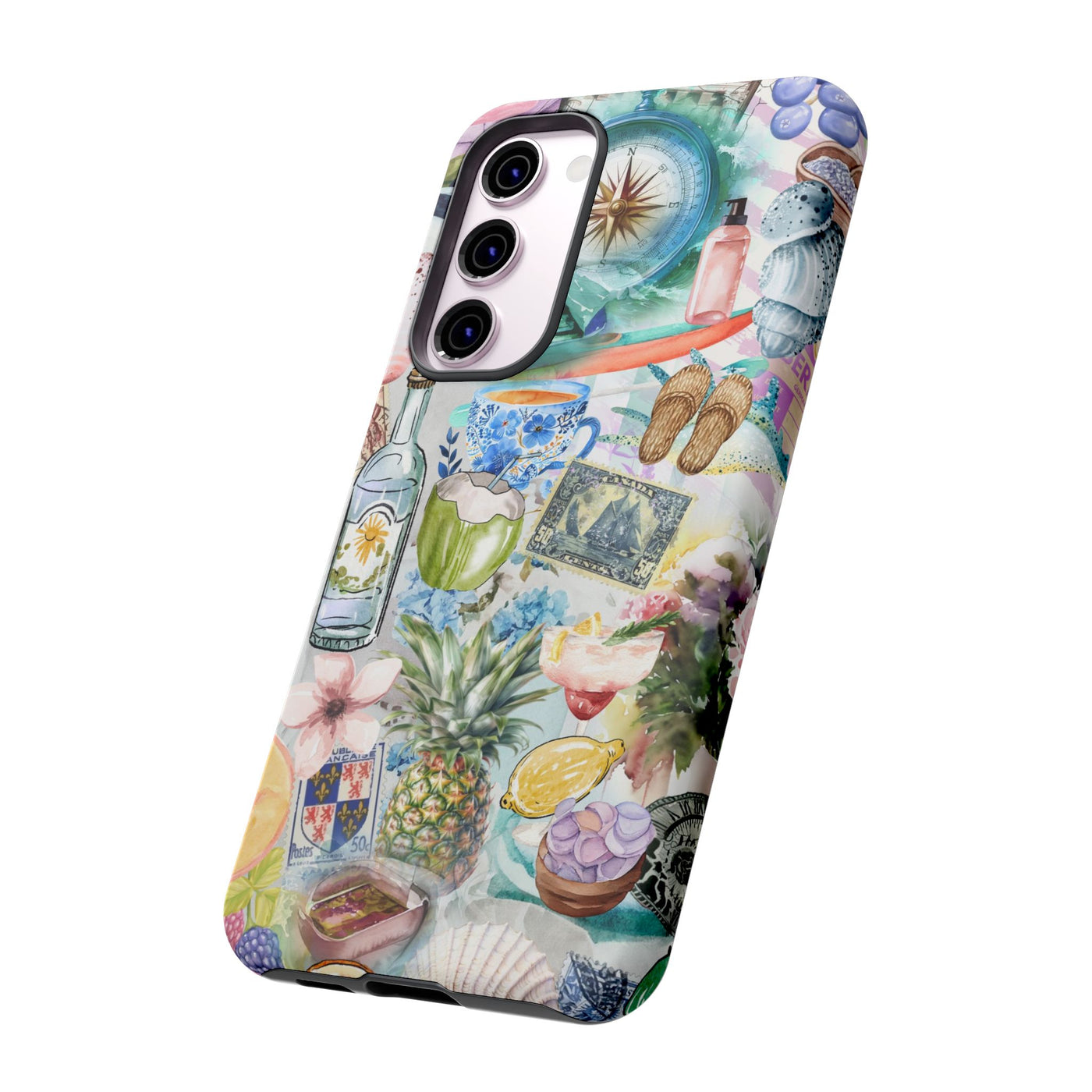 Impact Resistant, Travel Coquette Collage, Cute Phone Cases for Samsung S24, S23, S22, S21, IPhone 15 pro Iphone 14 pro Iphone 13 IPhone 12 Iphone 11