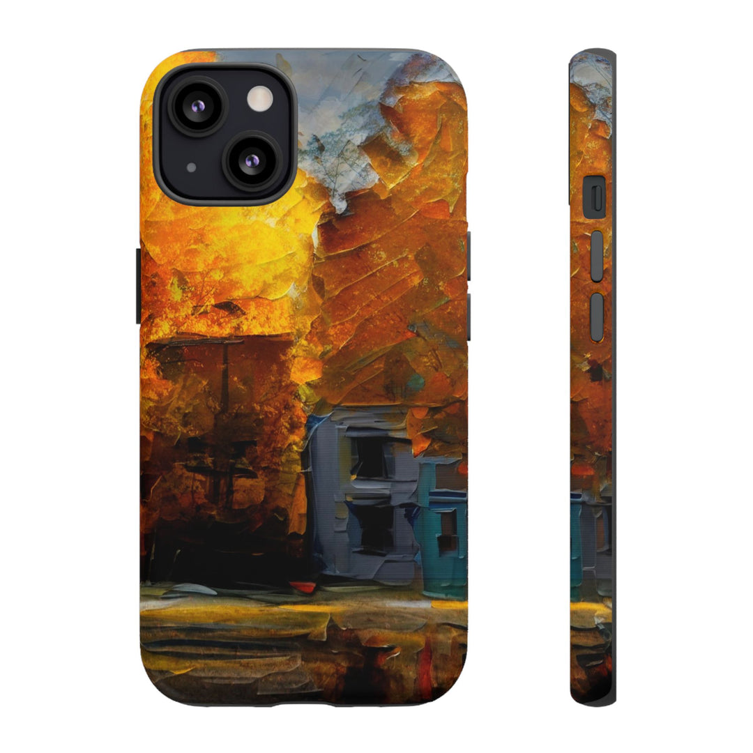 Impact Resistant, Fall Leaves Oil Painting, Cute Phone Cases for Samsung S24, S23, S22, S21, IPhone 15 pro Iphone 14 pro Iphone 13 IPhone 12 Iphone 11 - Studio40ParkLane
