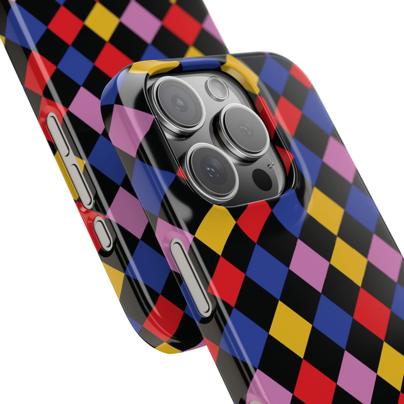 Colorful Checkerboard Cute Phone Case - Sleek Snap - for iPhone 16 15 14 13 12 11 Max Pro Plus Samsung Galaxy S24 S23 S22 S21 S20 Plus Ultra - Studio40ParkLane