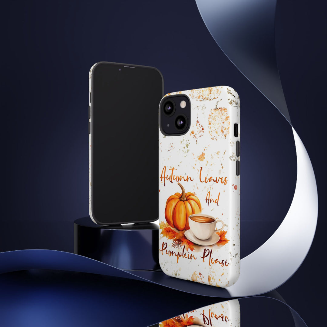 Impact Resistant, Fall Leaves Pumpkin Pie, Cute Phone Cases for Samsung S24, S23, S22, S21, IPhone 15 pro Iphone 14 pro Iphone 13 IPhone 12 Iphone 11 - Studio40ParkLane