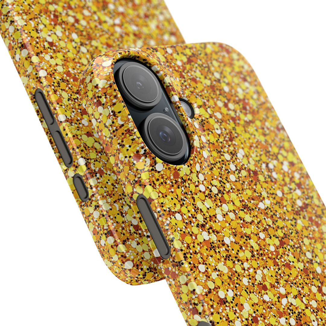 Slim Muted Gold Play on Faux Glitter Effect Cute Phone Cases for Iphone 16 Pro Max | iPhone 15 Case | iPhone 15 Pro Max Case, Iphone 14, Iphone 14 Pro Max, Iphone 13 12 11 8 7 - Studio40ParkLane