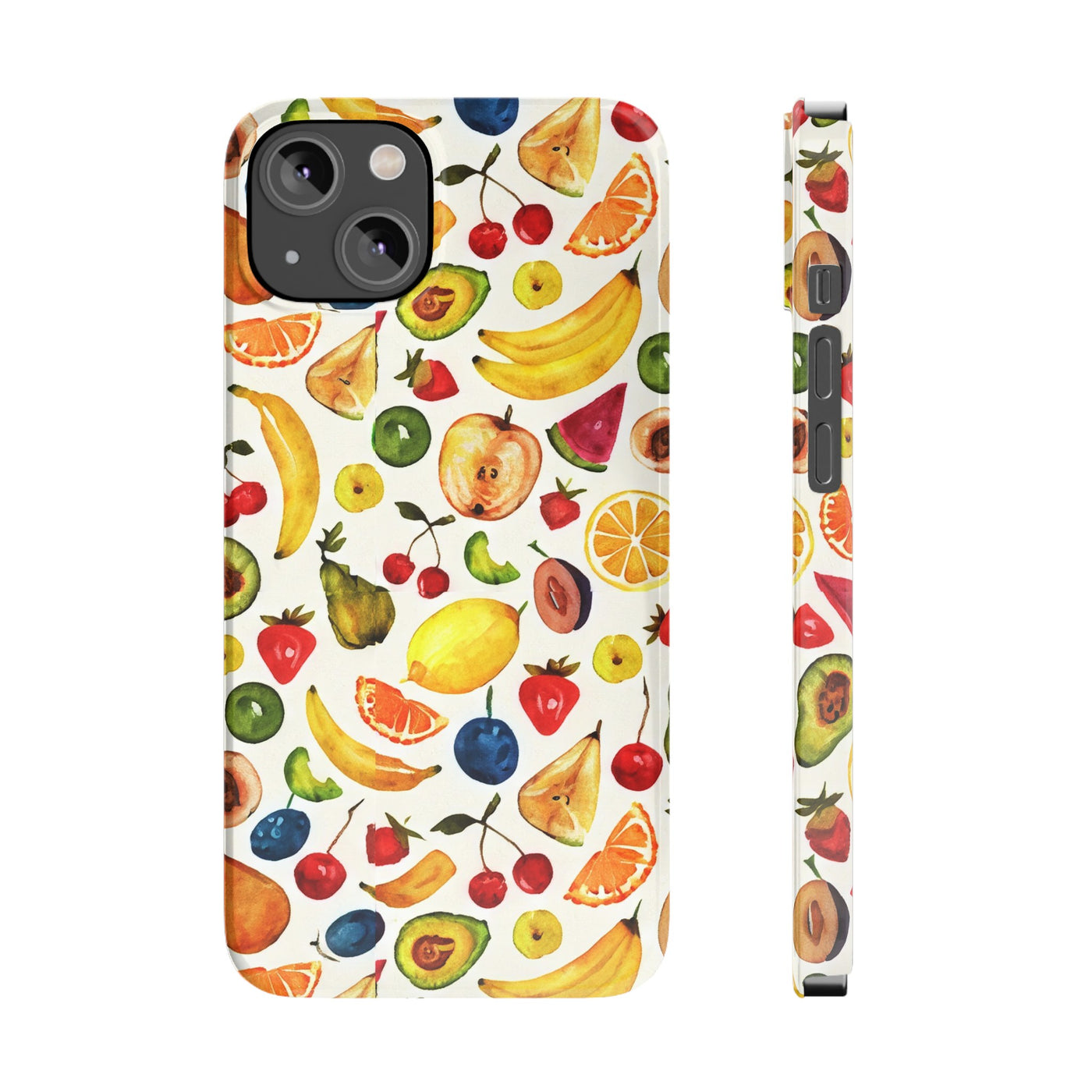 Fruit Mix Display Slim Cute Phone Cases for Iphone  | iPhone 15 Case | iPhone 15 Pro Max Case, Iphone 14, Iphone 14 Pro Max, Iphone 13