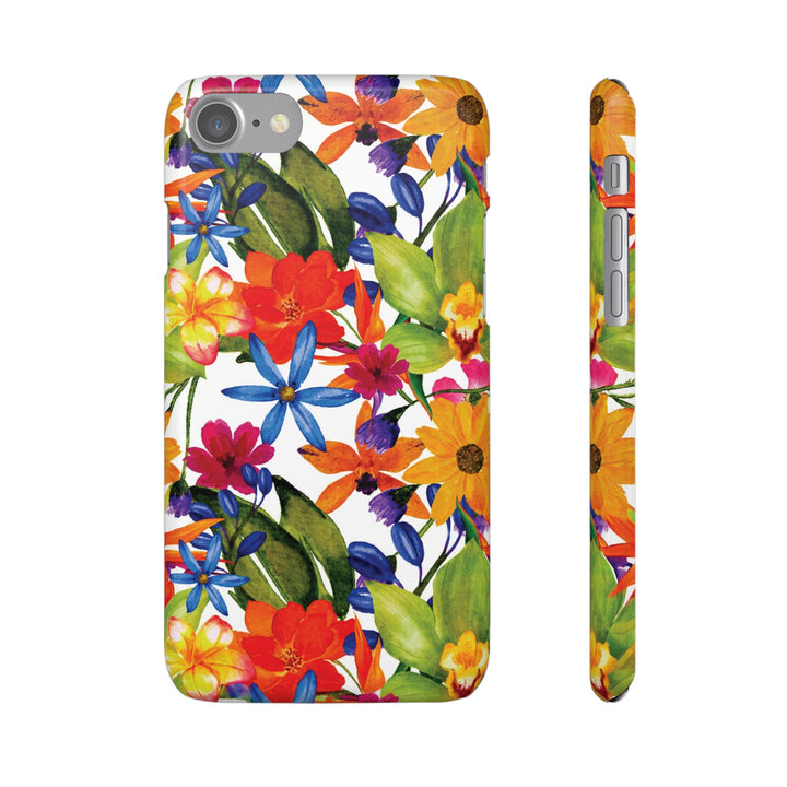 Sleek Snap Colorful Flowers Cute Phone Case for iPhone 16 15 14 13 12 11 X Xs Max Xr Pro Plus Samsung Galaxy S24 S23 S22 S21 S20 Note Ultra