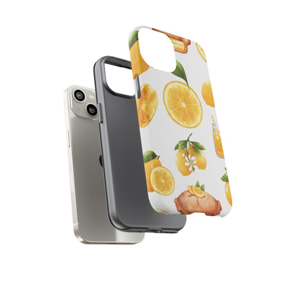 Impact Resistant, Lemon Fruit Pie, Cute Phone Cases for Samsung S24, S23, S22, S21, IPhone 15 pro Iphone 14 pro Iphone 13 IPhone 12 Iphone 11