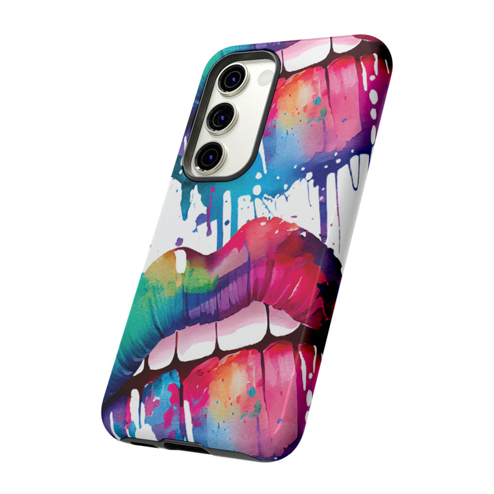 Cute Samsung Phone Case | Aesthetic Samsung Phone Case | Smile Lips Colorful | Galaxy S23, S22, S21, S20 | Luxury Double Layer | Cool - Studio40ParkLane
