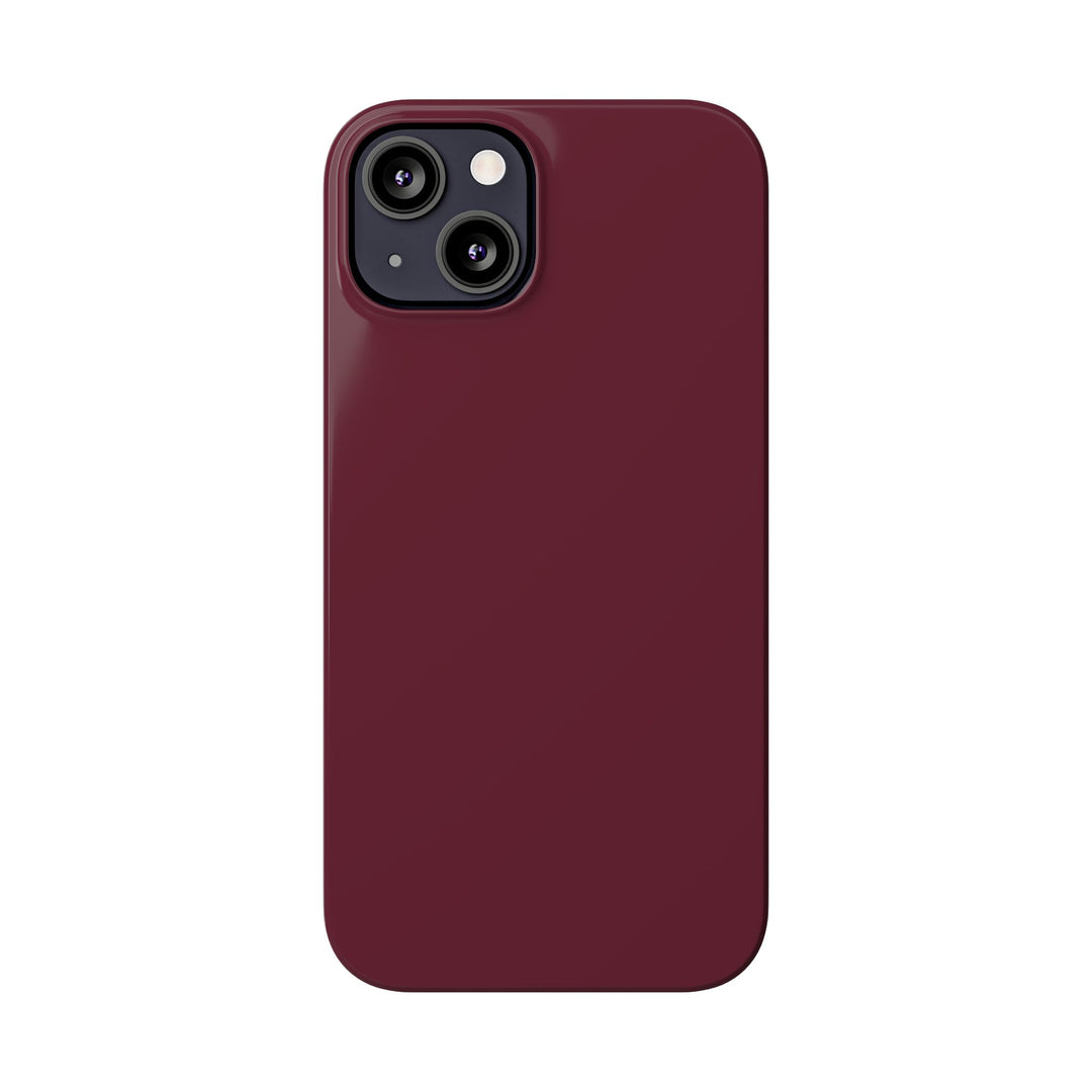 Slim Burgundy Maroon Gift for Her Aesthetic Cute Phone Case for Iphone 16 - | iPhone 15 Pro Max Case | iPhone 14 Case 13 12 11 10 9 8 7 - Studio40ParkLane