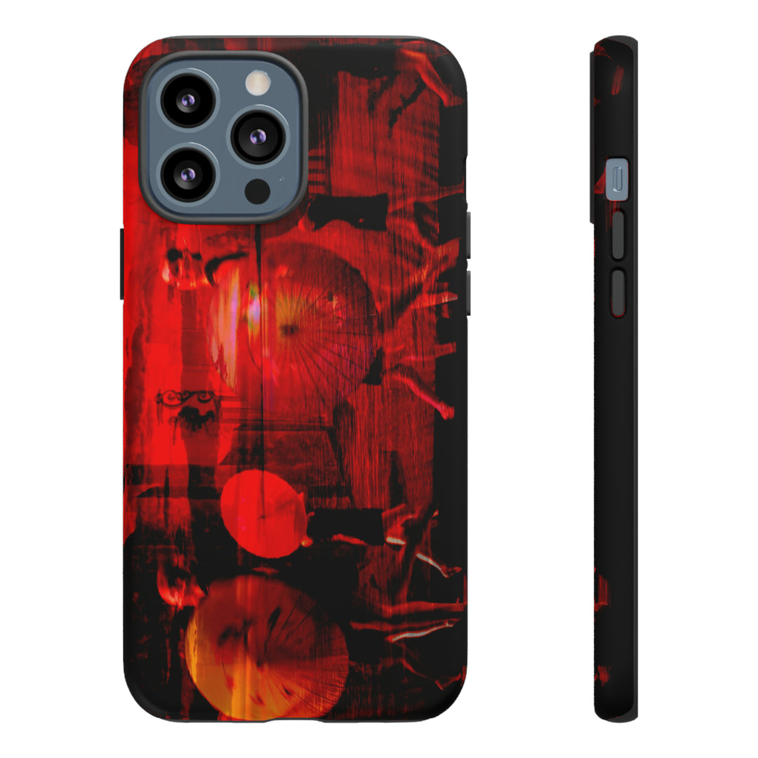 Cute IPhone Case | iPhone 15 Case | iPhone 15 Pro Max Case, Iphone 14 Case, Iphone 14 Pro Max Case IPhone Case for Art Lovers, Sunset Dance Red - Studio40ParkLane