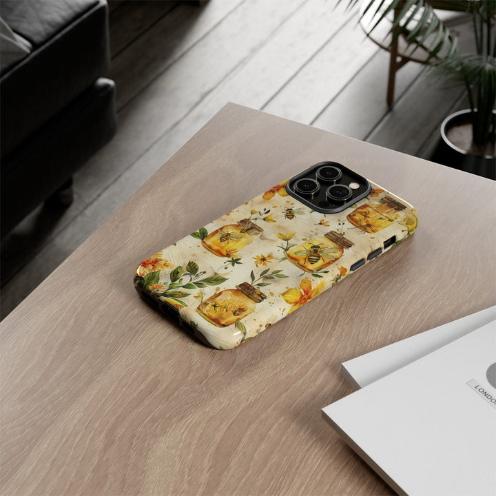 Impact Resistant, Honey Bees, Cute Phone Cases for Samsung S24, S23, S22, S21, IPhone 15 pro Iphone 14 pro Iphone 13 IPhone 12 Iphone 11 - Studio40ParkLane
