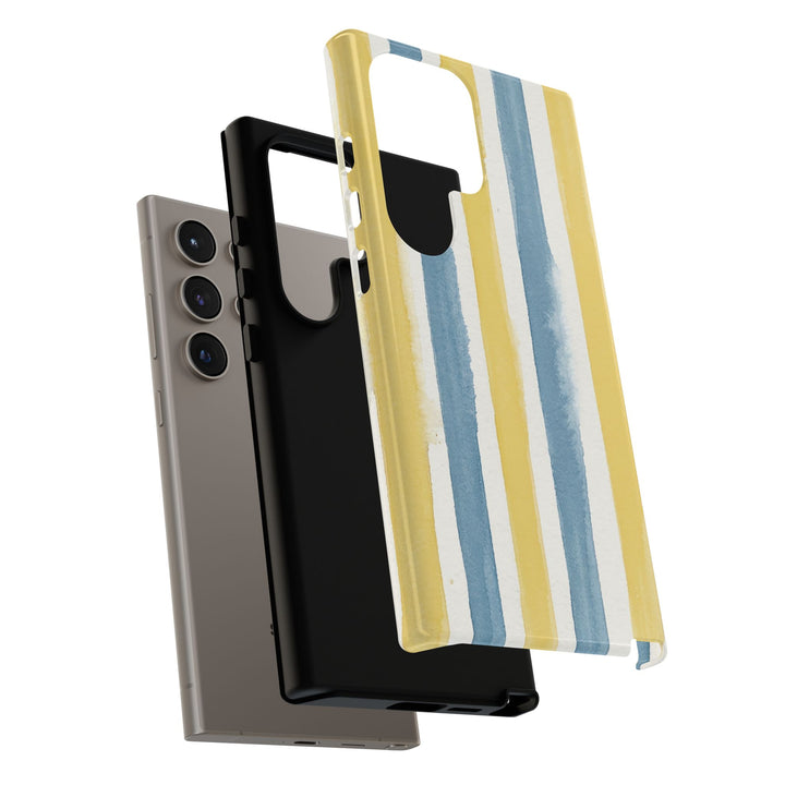 Tough Cute Yellow Stripes Phone Case, for IPhone 17 Pro Max | Iphone 17 Air, Iphone 16, IPhone 15, 14 13 12, Samsung Galaxy S26, S25, S24, S23 - Studio40ParkLane