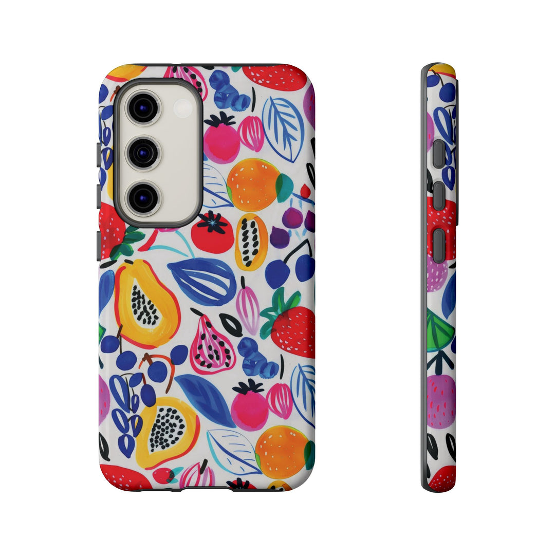 Premium Tough Summer Fruit Collage Gift for Her Cute Phone Cases for Samsung and Iphone, 16, 15, 14, S24, S23, S22, S21, S20, Plus, Ultra, Pro - Studio40ParkLane
