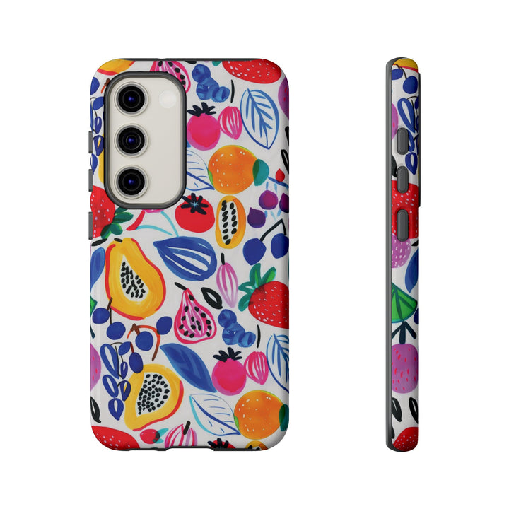 Premium Tough Summer Fruit Collage Gift for Her Cute Phone Cases for Samsung and Iphone, 16, 15, 14, S24, S23, S22, S21, S20, Plus, Ultra, Pro - Studio40ParkLane