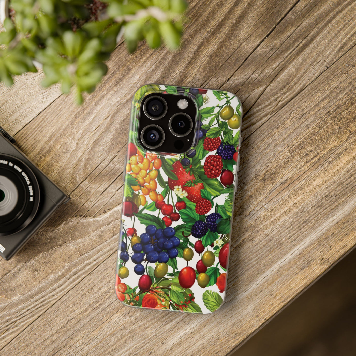 Cute Flexi Phone Cases, For Samsung Galaxy and Iphone, Summer Mixed Fruit, Galaxy S23 Phone Case, Samsung S22 Case, Samsung S21, Iphone 15, Iphone 14, Iphone 13