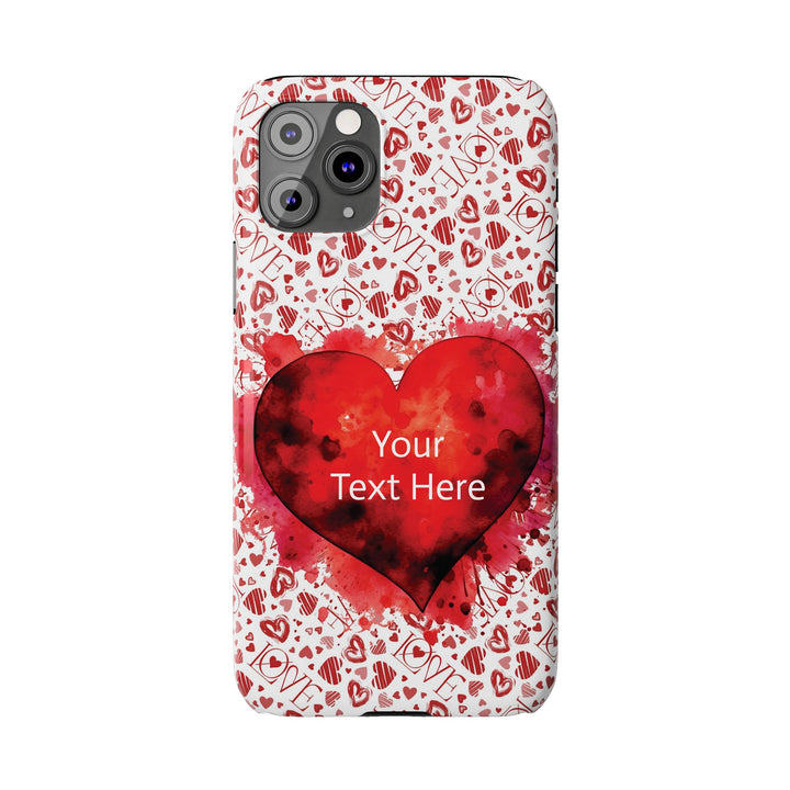 Slim Cute Phone Cases for Iphone - | iPhone 15 Case | iPhone 15 Pro Max Case, Iphone 14 Case, Iphone 14 Pro Max, Iphone 13, Valentine Hearts Love - Studio40ParkLane