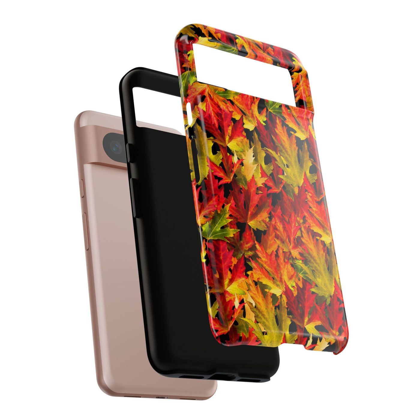 Fall Leaves Impact Resistant, Cute Phone Cases for Samsung S24, S23, S22, S21, IPhone 15 pro Iphone 14 pro Iphone 13 IPhone 12 Iphone 11