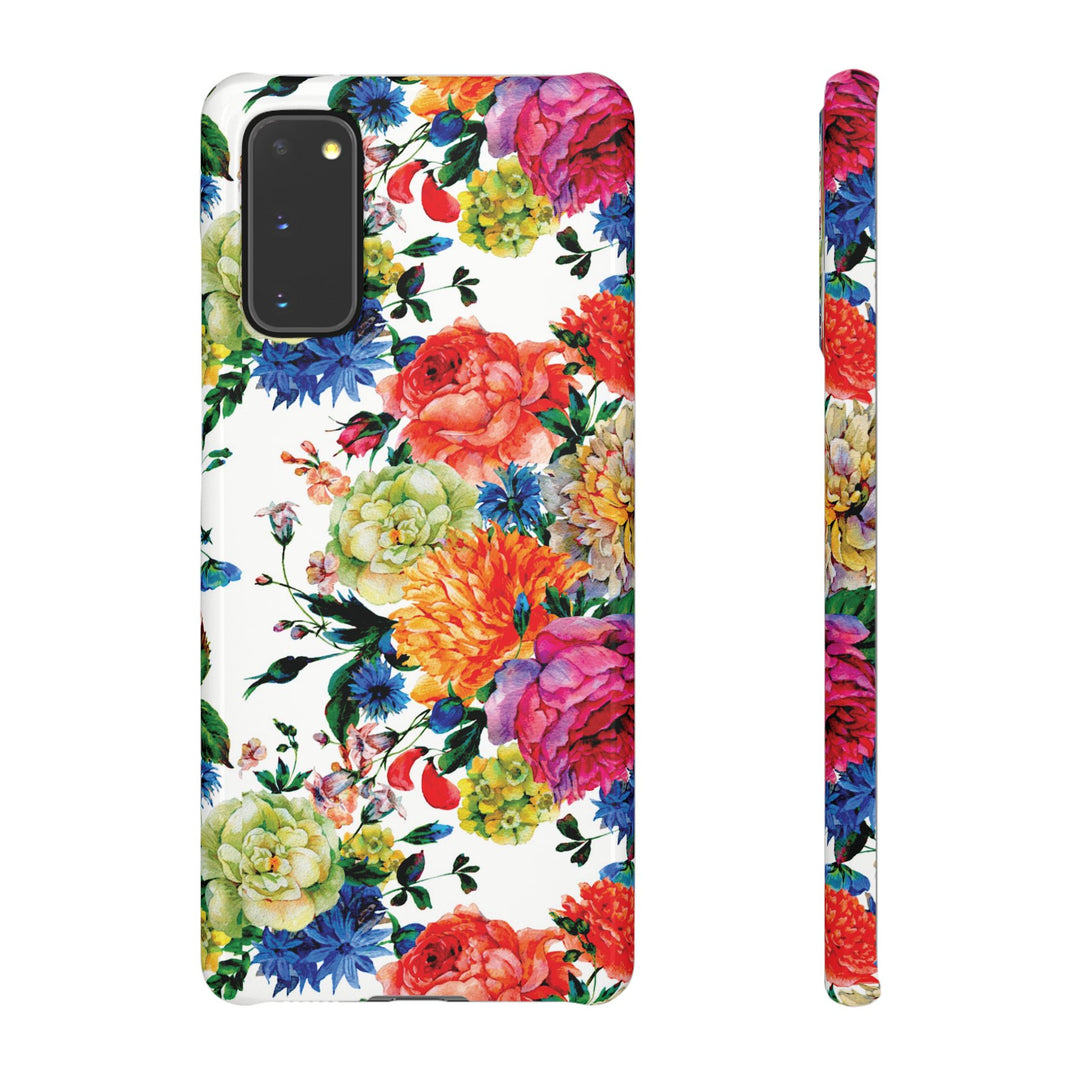 Sleek Snap Colorful Flowers Cute Phone Case for iPhone 16 15 14 13 12 11 X Xs Max Xr Pro Plus Samsung Galaxy S24 S23 S22 S21 S20 Note Ultra