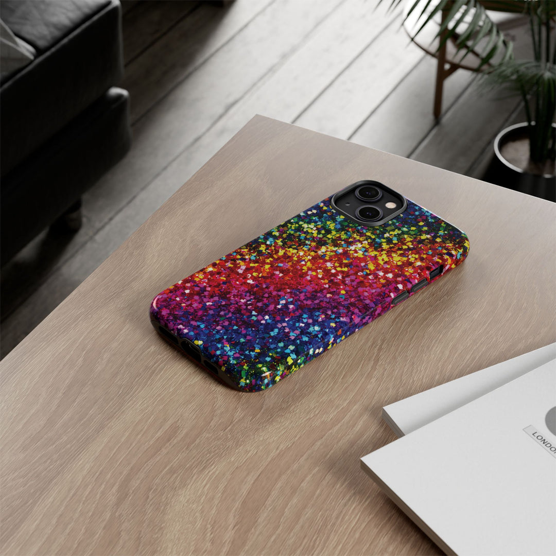 Premium Tough Muted Non - Glitter Color Composition Cute Phone Case, for IPhone 16 pro Max | Iphone 15, Iphone 14, 13, Samsung Galaxy S25, S24 - Studio40ParkLane