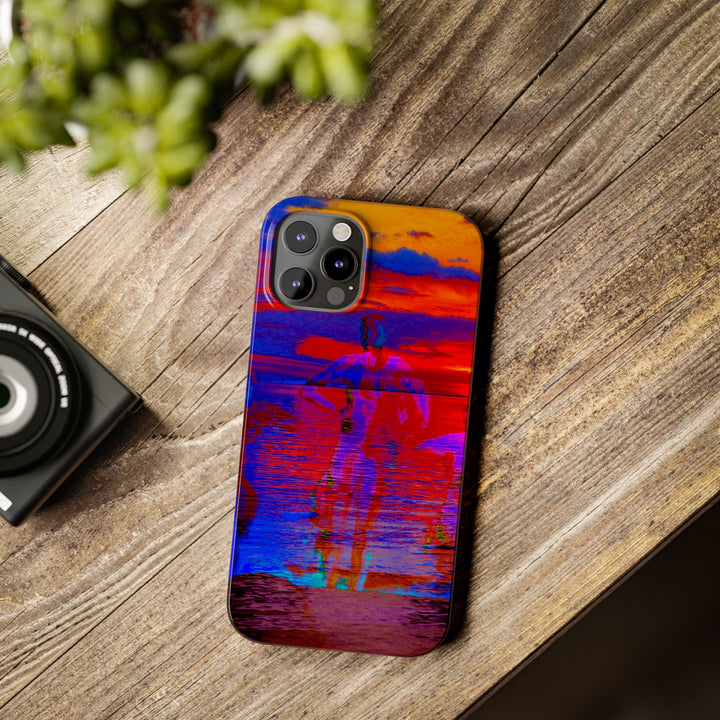 Slim Cute Phone Cases for Iphone | iPhone 15 Case | iPhone 15 Pro Max, Iphone 14 Case, Iphone 14 Pro Max, Iphone 13, Red Blue Sunset - Studio40ParkLane