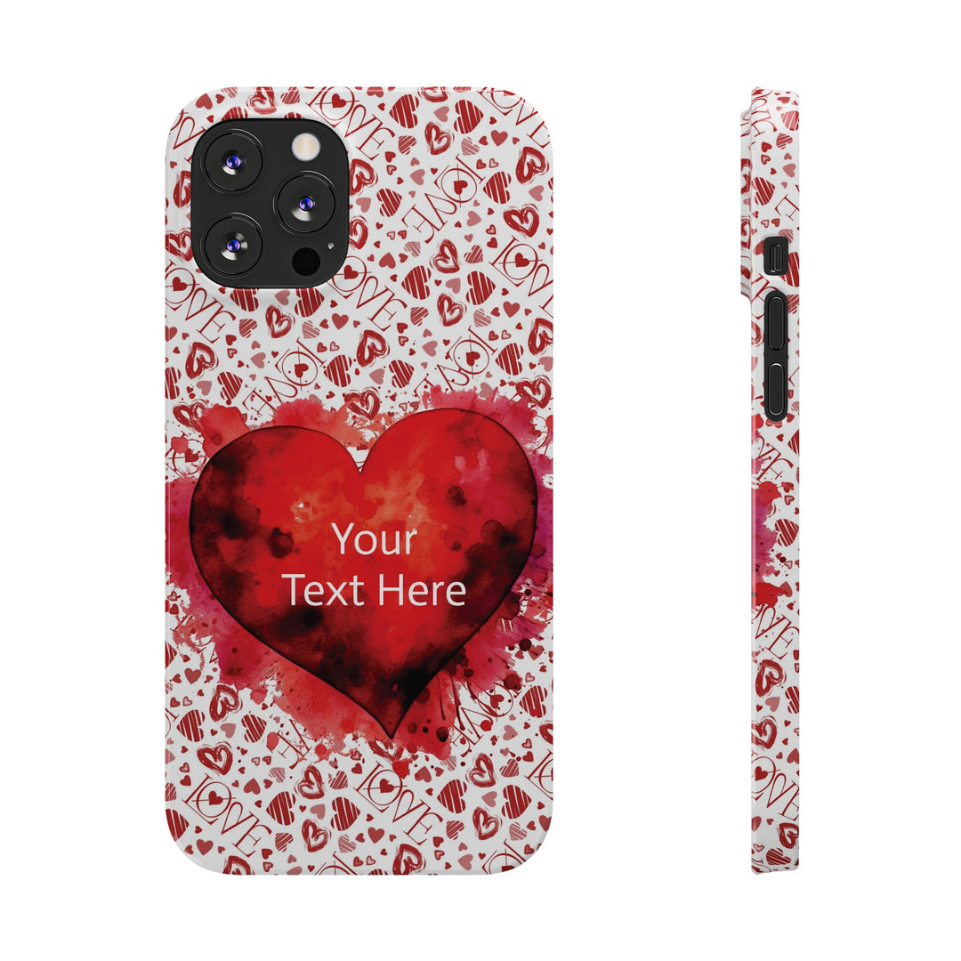 Slim Cute Phone Cases for Iphone - | iPhone 15 Case | iPhone 15 Pro Max Case, Iphone 14 Case, Iphone 14 Pro Max, Iphone 13, Valentine Hearts Love - Studio40ParkLane