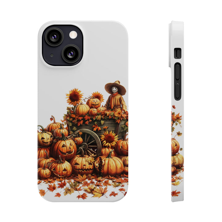 Slim Fall Leaves Scarecrow Slim Cute Phone Cases for Iphone | iPhone 15 Case | iPhone 15 Pro Max Case, Iphone 14, Iphone 14 Pro Max, Iphone 13 - Studio40ParkLane