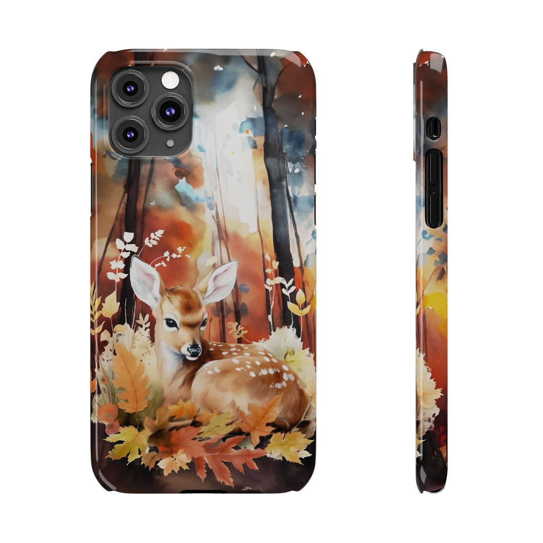 Slim Fall Autumn Forest Deer Gift for Her Cute Phone Cases for Iphone 16 | iPhone 15 Case | iPhone 15 Pro Max Case, Iphone 14, Iphone 14 Pro Max, Iphone 13, Slim - Studio40ParkLane