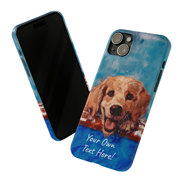 Slim Personalized Cute iPhone Cases - | iPhone 15 Case | iPhone 15 Pro Max Case, Iphone 14 Case, Iphone 14 Pro Max, Iphone 13, Golden Retriever Dog - Studio40ParkLane