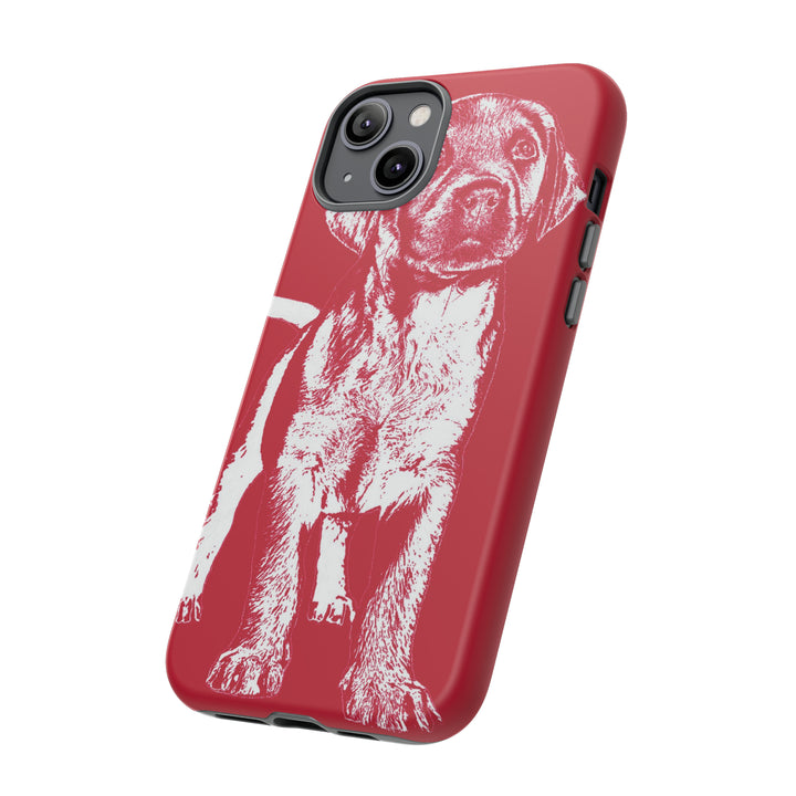 Cute IPhone Case | iPhone 15 Case | iPhone 15 Pro Max Case, Iphone 14 Case, Iphone 14 Pro Max Case IPhone Case for Dog Lovers, Puppy Dog Red - Studio40ParkLane