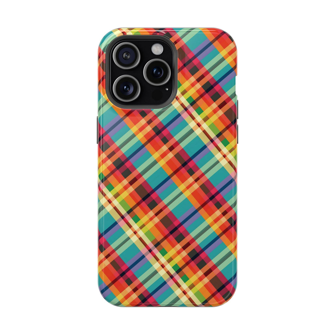 Checkered Plaid Magsafe Gift for Her Cute Phone Case for Iphone, | iPhone 16 | iPhone 15 Pro Max, Iphone 14 Pro Max, 13 12 11 10 9 8 7 - Studio40ParkLane
