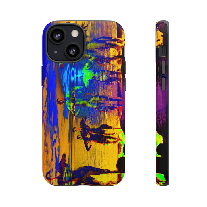 Cute IPhone Case | iPhone 15 Case | iPhone 15 Pro Max Case, Iphone 14 Case, Iphone 14 Pro Max Case IPhone Case for Art Lovers, Sunset Dance Blue Yellow - Studio40ParkLane