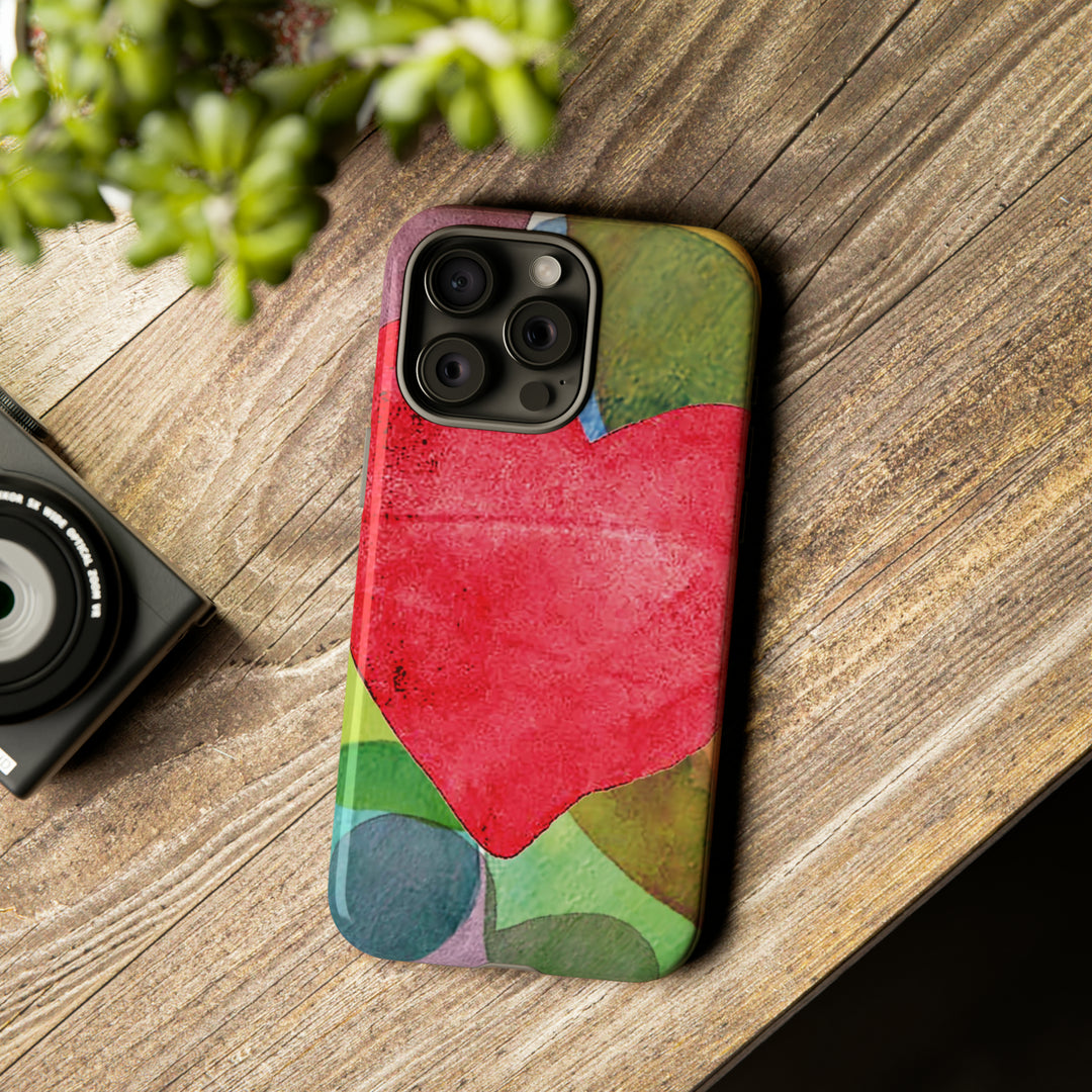 Cute IPhone Case | iPhone 15 Case | iPhone 15 Pro Max Case, Iphone 14 Case, Iphone 14 Pro Max Case IPhone Case for Art Lovers, Red Heart - Studio40ParkLane