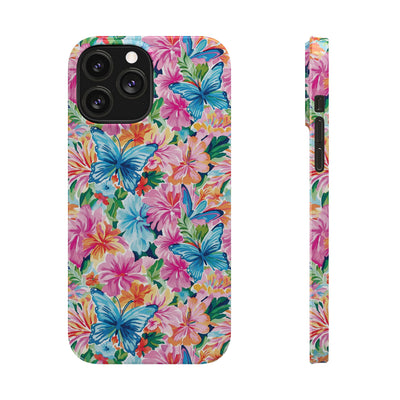 Slim Butterflies Flowers Gift for Her Cute Phone Cases for Iphone 16 Pro Max | iPhone 15 Case | iPhone 15 Pro Max Case, Iphone 14, 13, 12, 11, 10, 8, 7