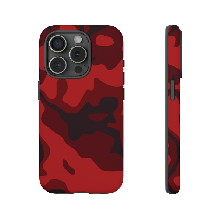 Cool Phone Case | Red Camouflage, For iPhone 15 Case | iPhone 15 Pro Case, Iphone 14 Case, Iphone 14 Pro Max Case, Protective Iphone Case - Studio40ParkLane