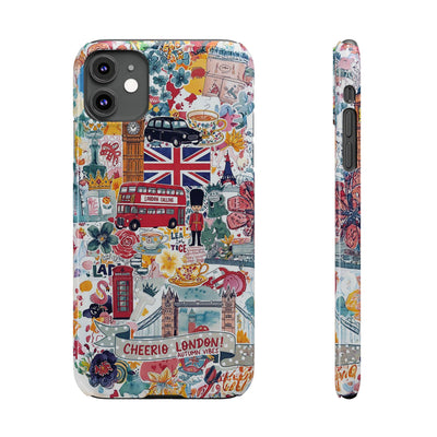 Slim London England Coquette Collage Cute Phone Case for Iphone 17 - | iPhone 16 Pro Max Case | iPhone 15 Case Iphone 14 13 12 11 10 9 8 7 - Studio40ParkLane
