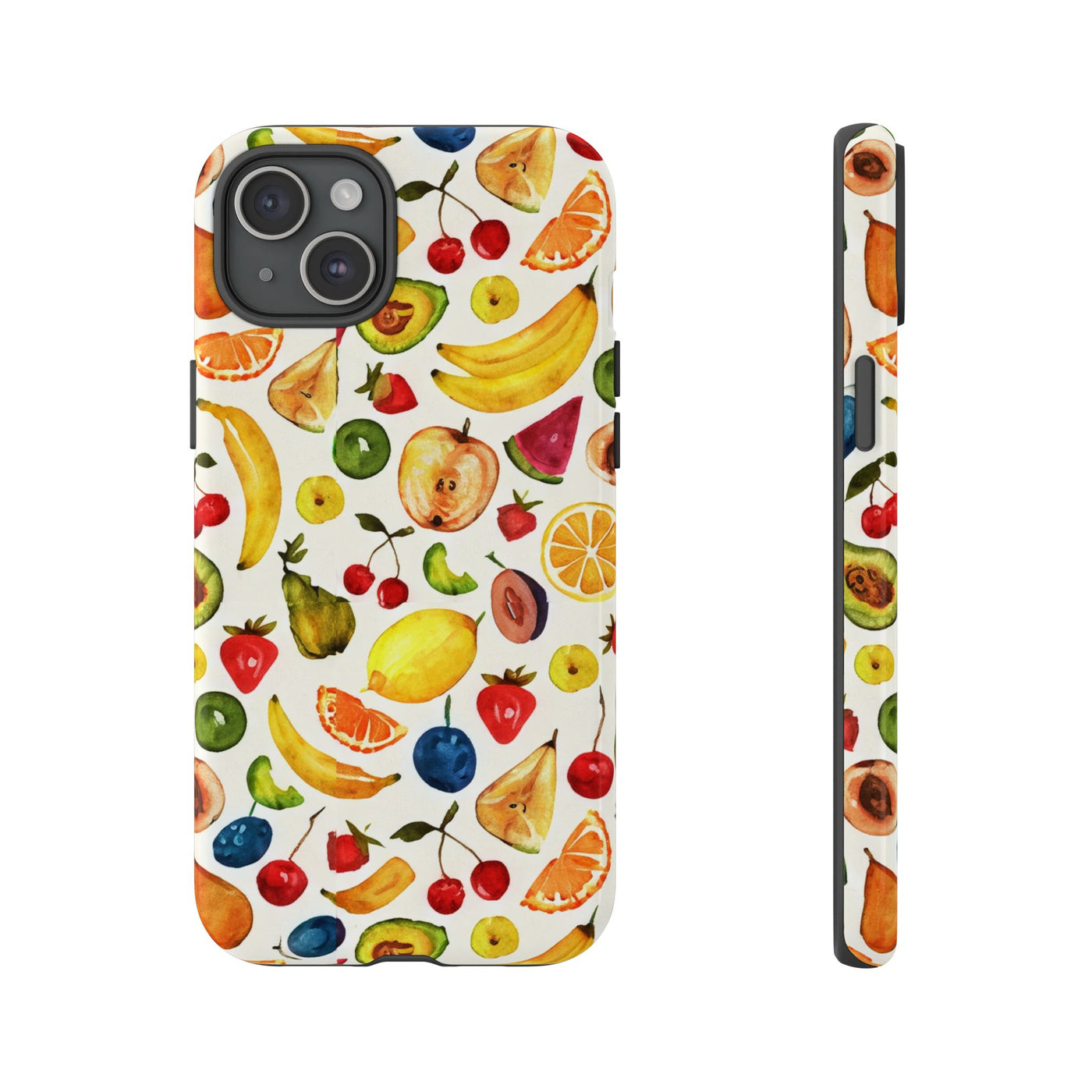 Impact Resistant, Mixed Fruits, Cute Phone Cases for Samsung S24, S23, S22, S21, IPhone 15 pro Iphone 14 pro Iphone 13 IPhone 12 Iphone 11