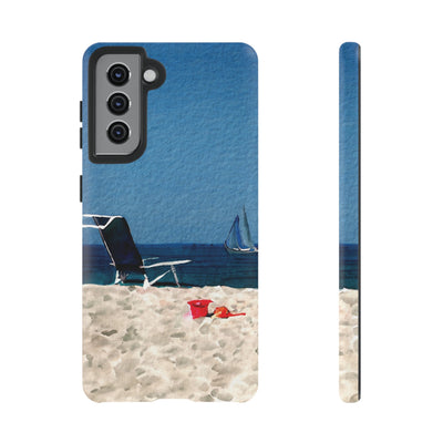 Cute Samsung Case | Cool Iphone Case | Summer Blue Beach Chair, Samsung S24, S23, S22, S21, IPhone 15 Case | Iphone 14 Case, Iphone 13 Case