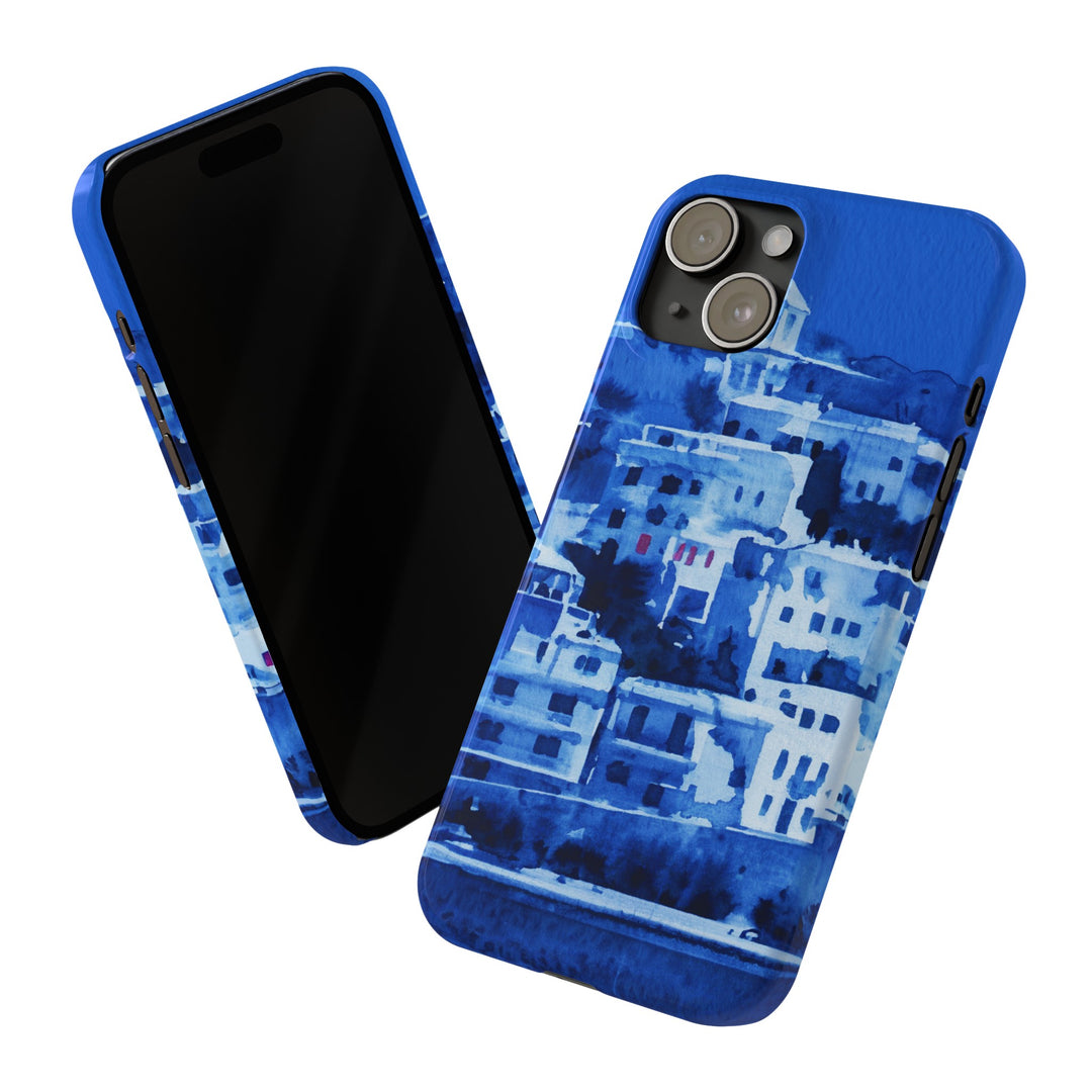 Slim Cute Phone Cases for Iphone | iPhone 15 Case | iPhone 15 Pro Max Case, Iphone 14, Iphone 14 Pro Max, Iphone 13, Greek Island Blue - Studio40ParkLane