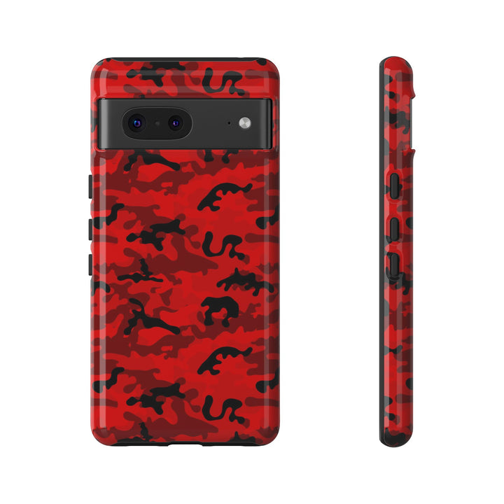 Impact Resistant, Red Camo Camouflage, Cute Phone Cases for Samsung S24, S23, S22, S21, IPhone 15 pro Iphone 14 pro Iphone 13 IPhone 12 Iphone 11 - Studio40ParkLane