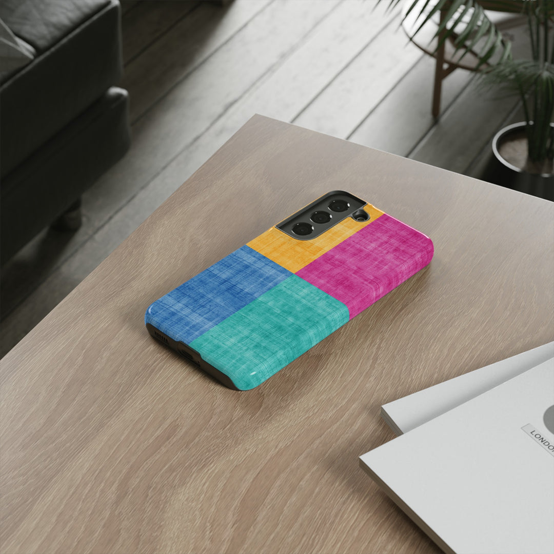 Impact Resistant, Colored Shapes, Cute Phone Cases for Samsung S24, S23, S22, S21, IPhone 15 pro Iphone 14 pro Iphone 13 IPhone 12 Iphone 11 - Studio40ParkLane