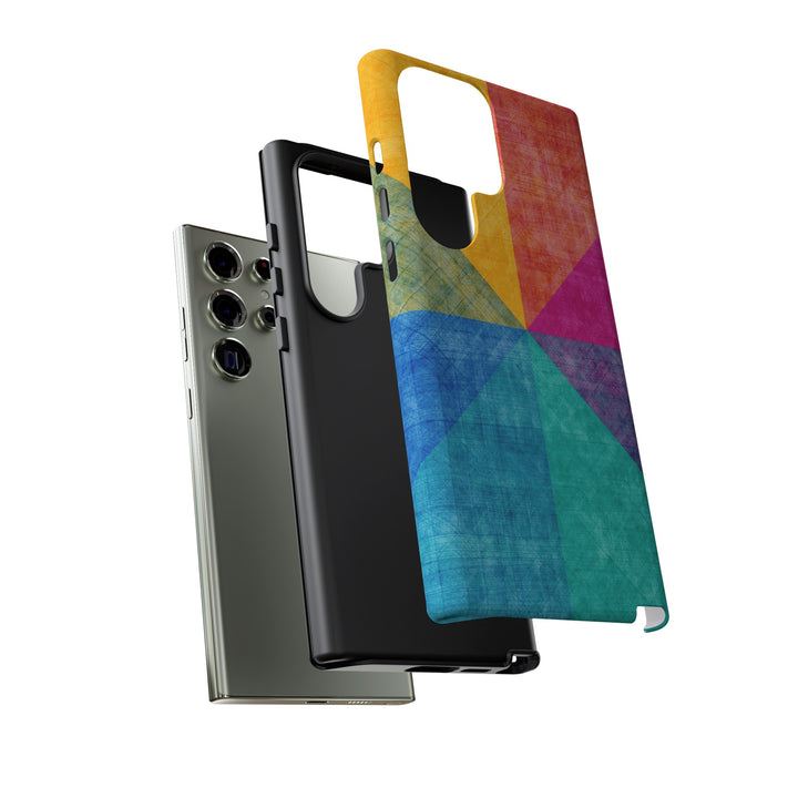 Impact Resistant, Colored Shapes, Cute Phone Cases for Samsung S24, S23, S22, S21, IPhone 15 pro Iphone 14 pro Iphone 13 IPhone 12 Iphone 11 - Studio40ParkLane