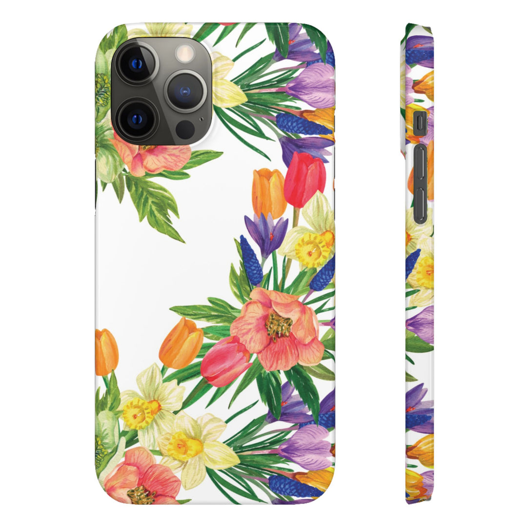 Sleek Snap Spring Summer Flowers Cute Phone Case for iPhone 16 15 14 13 12 11 X Xs Max Xr Pro Plus Samsung Galaxy S24 S23 S22 S21 S20 Ultra
