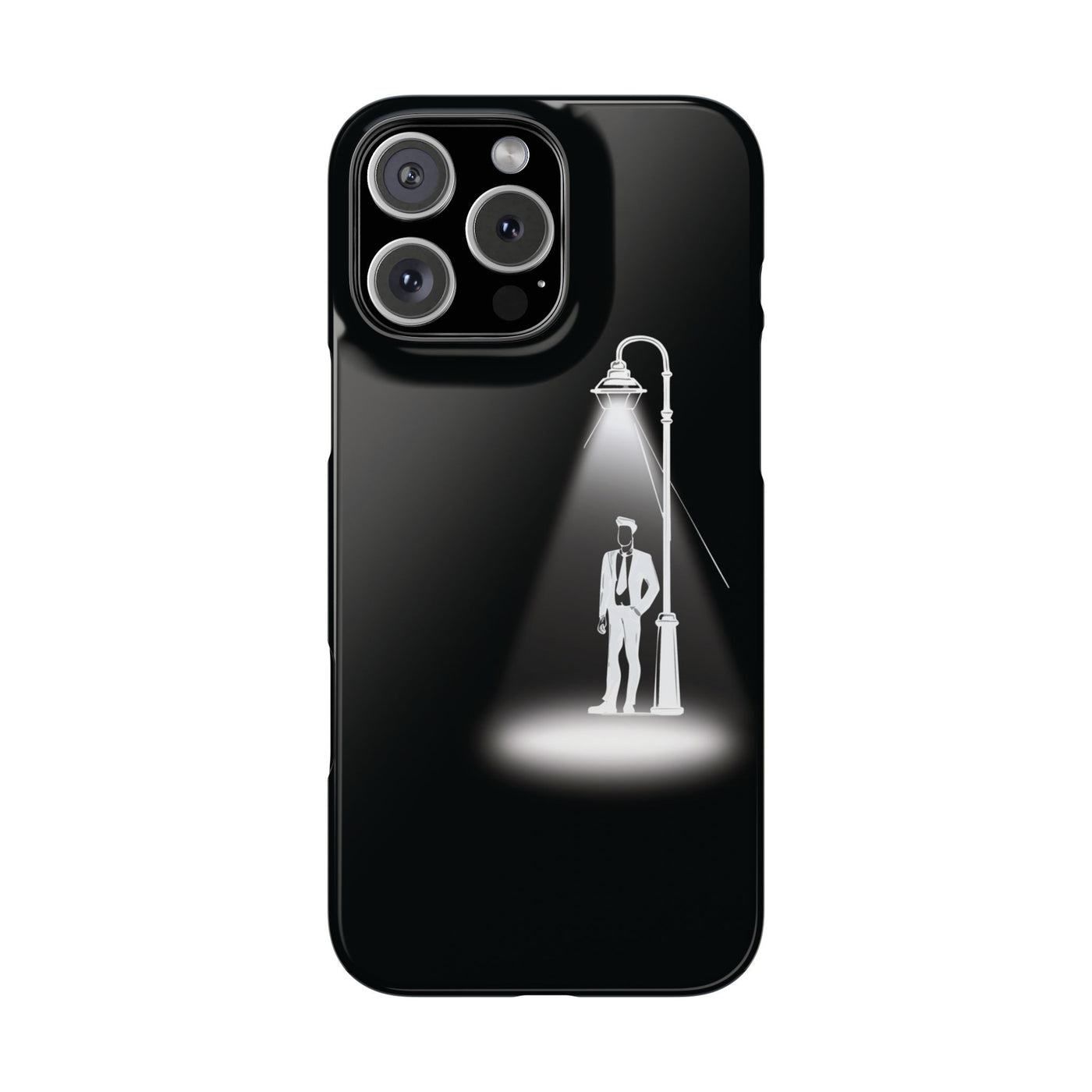 Slim Mystery Man Spotlight Gift for Her Cute Phone Cases for Iphone 16 Pro Max | iPhone 15 Case | iPhone 15 Pro Max Case, Iphone 14, 13, 12, 11, 10, 8, 7