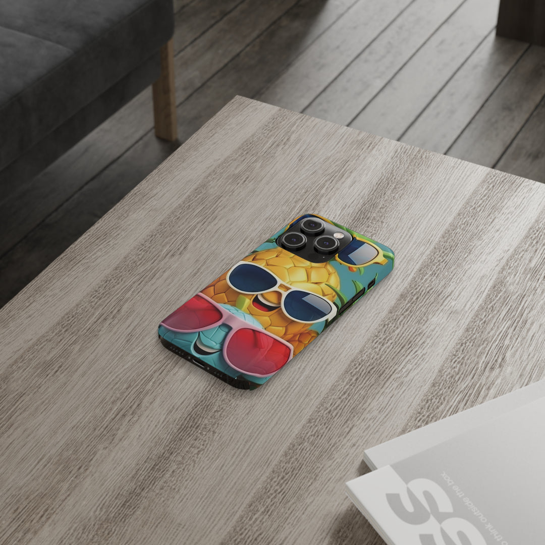 Slim Cute Phone Cases for Iphone - | iPhone 15 Case | iPhone 15 Pro Max Case, Iphone 14 Case, Iphone 14 Pro Max, Iphone 13, Summer Pineapple Fruit - Studio40ParkLane