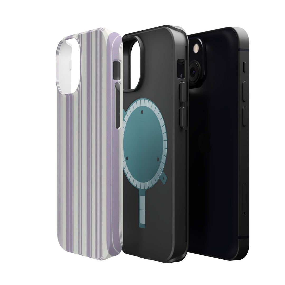 MagSafe Cute Phone Case, Coastal Striped Phone Case for iPhone 17 16 15 14 13 12 Pro Max, Samsung S25 S24 S23 Ultra case