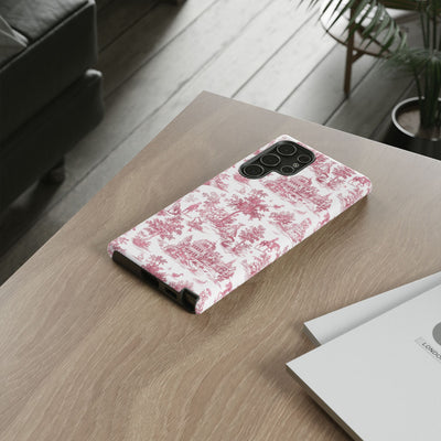 Premium Tough French Toile Gift for Her Cute Phone Cases for Samsung S25, S24, S23, S22, S21 Iphone, 16, 15, 14, 13, 12 Plus Max Pro Ultra - Studio40ParkLane