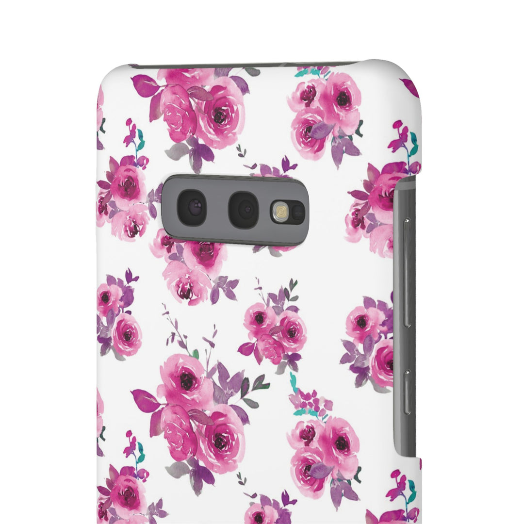 Sleek Snap Flowers Gift for Her Cute Phone Case for iPhone 16 15 14 13 12 11 X Xs Max Xr Pro Plus Samsung Galaxy S24 S23 S22 S21 S20 Ultra