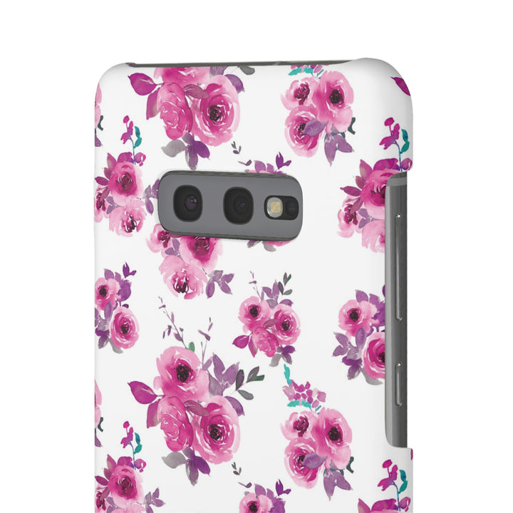 Sleek Snap Flowers Gift for Her Cute Phone Case for iPhone 16 15 14 13 12 11 X Xs Max Xr Pro Plus Samsung Galaxy S24 S23 S22 S21 S20 Ultra