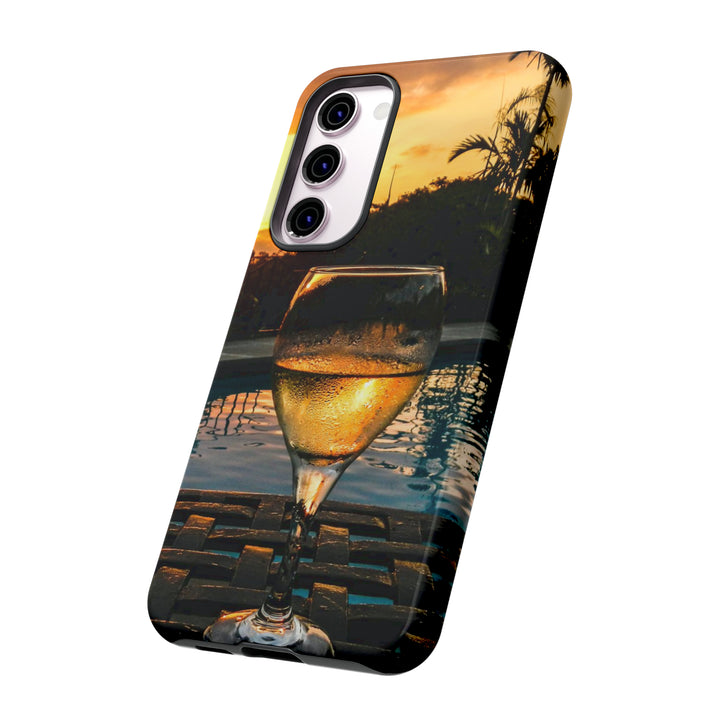 Samsung Galaxy Phone Case | Galaxy S23, S22, S21, S20 | Luxury Case Double Layered | Impact Resistant | Fashionable - Wine Glass 1 - Studio40ParkLane