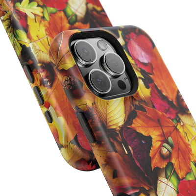 Aesthetic Tough Magsafe Fall Leaves Foliage Phone Case - For iPhone 17 Pro Max iPhone 16 Pro iPhone 15 Iphone 14 Plus 13 Pro 12 11 10 - Studio40ParkLane