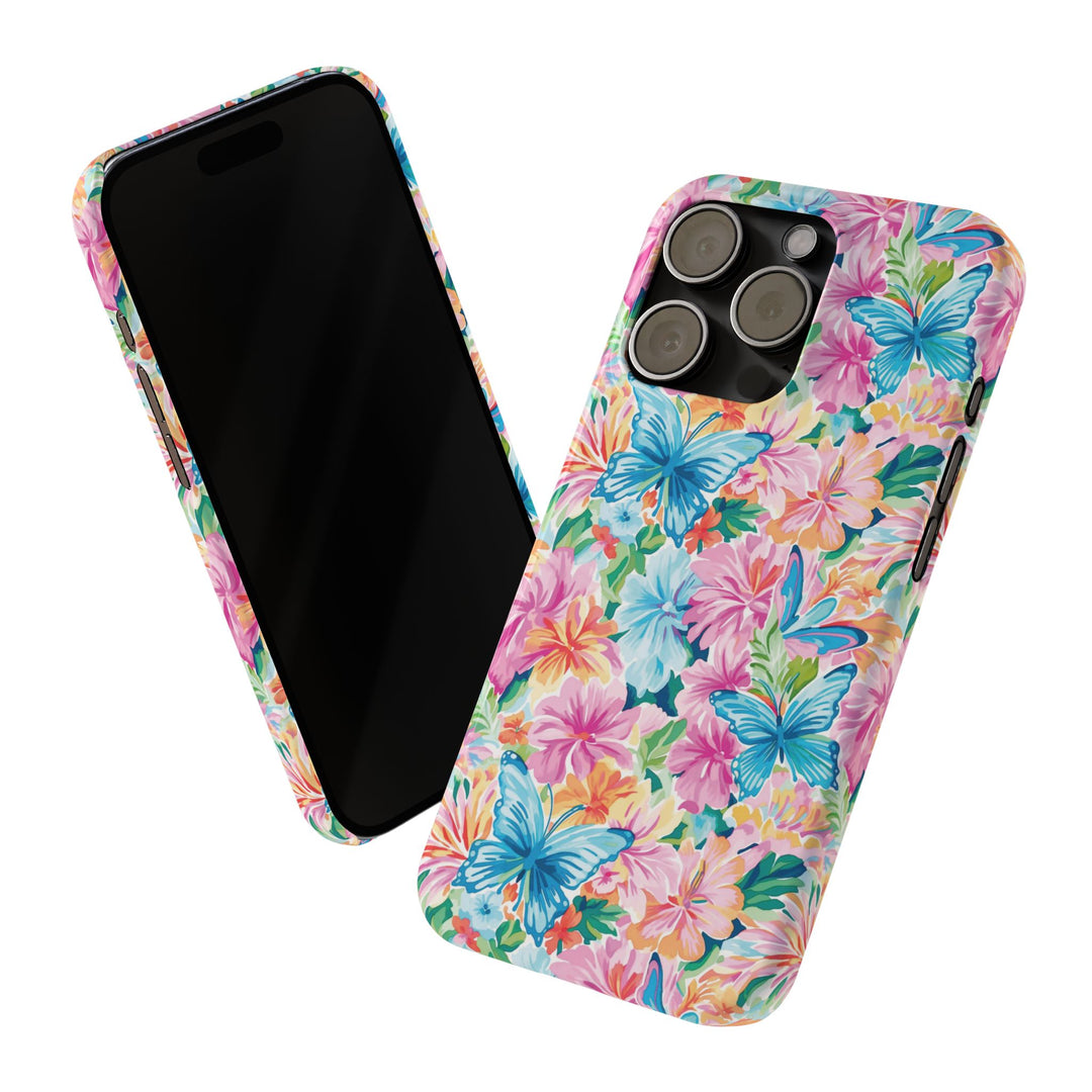 Slim Butterflies Flowers Gift for Her Cute Phone Cases for Iphone 16 Pro Max | iPhone 15 Case | iPhone 15 Pro Max Case, Iphone 14, 13, 12, 11, 10, 8, 7 - Studio40ParkLane
