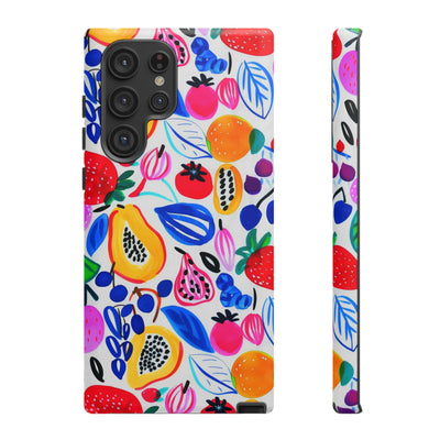 Cute Samsung Phone Case | Aesthetic Samsung Phone Case | Galaxy S23, S22, S21, S20 | Summer Fruit Cocktail, Protective Phone Case